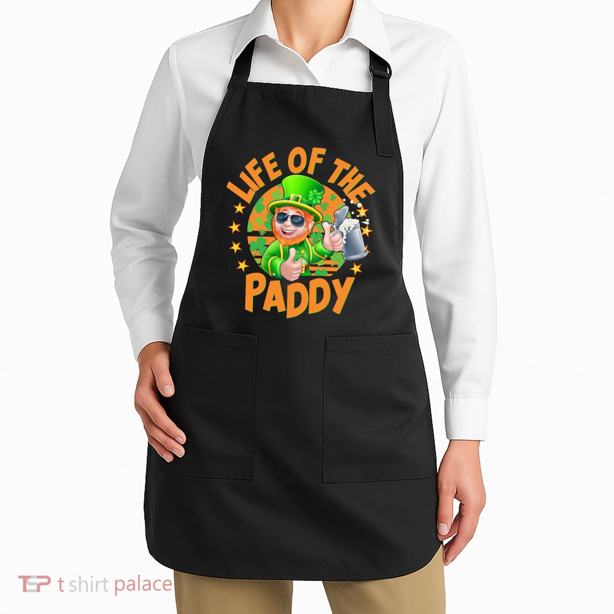 Funny St Patricks Day Life Of The Paddy Leprechaun Beer Apron