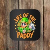 Funny St Patricks Day Life Of The Paddy Leprechaun Beer Coaster thumb 0