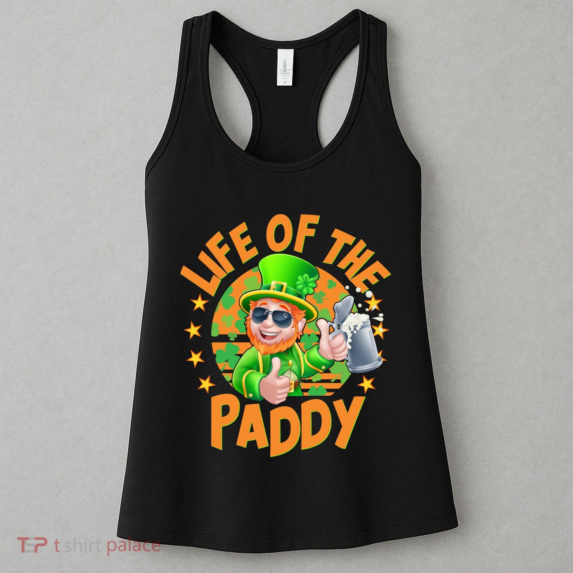 Funny St Patricks Day Life Of The Paddy Leprechaun Beer Women's Tank Top