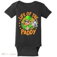 Funny St Patricks Day Life Of The Paddy Leprechaun Beer Baby Bodysuit thumb 0