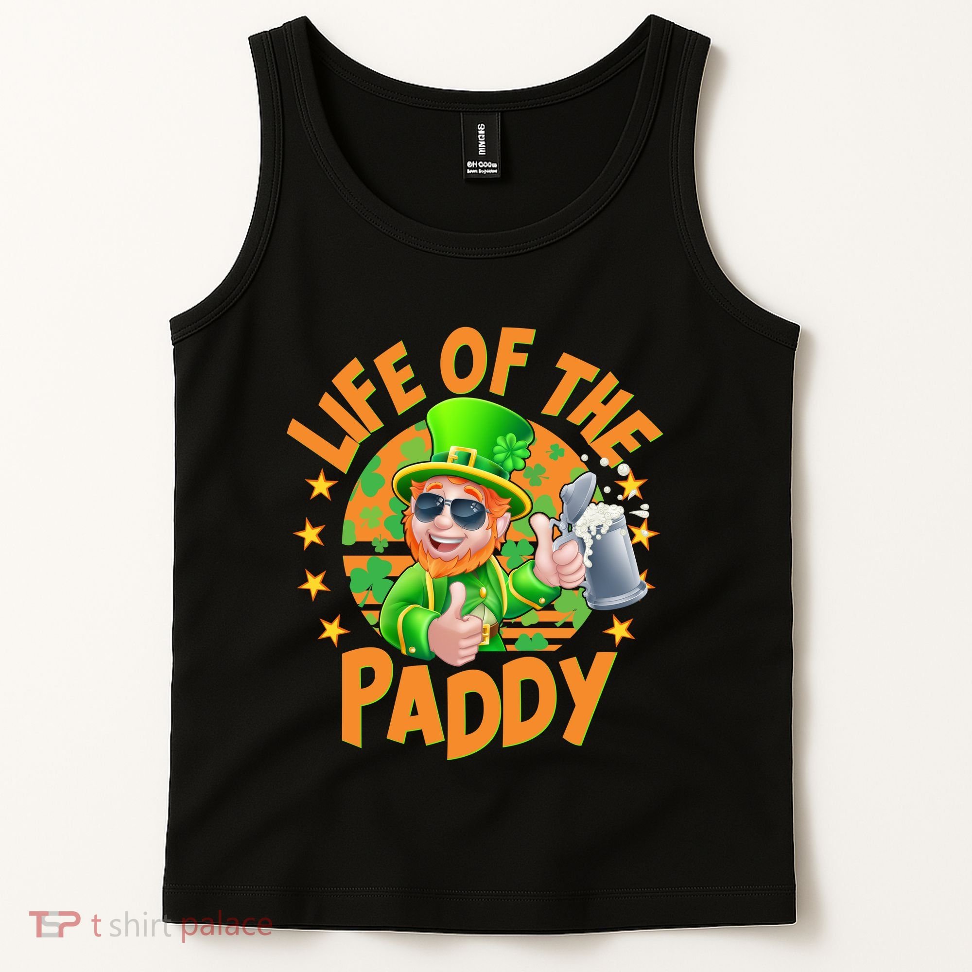 Funny St Patricks Day Life Of The Paddy Leprechaun Beer Tank Top