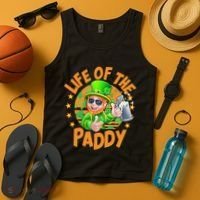 Funny St Patricks Day Life Of The Paddy Leprechaun Beer Tank Top thumb 4
