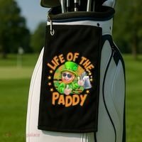 Funny St Patricks Day Life Of The Paddy Leprechaun Beer Golf Towel thumb 2