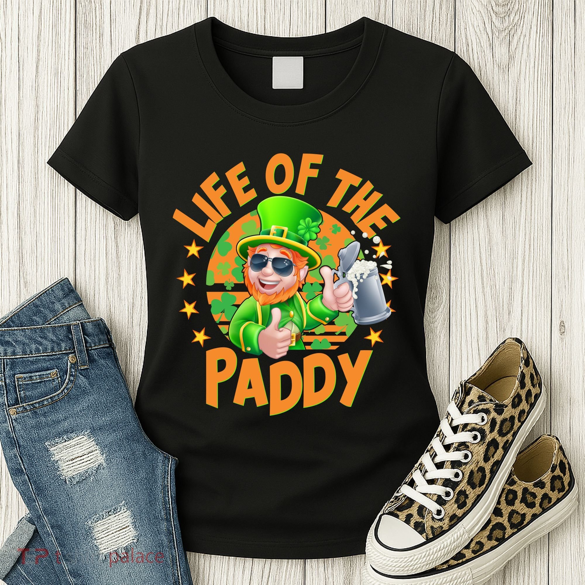 Funny St Patricks Day Life Of The Paddy Leprechaun Beer Women's T-Shirt