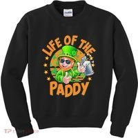 Funny St Patricks Day Life Of The Paddy Leprechaun Beer Kids Sweatshirt thumb 0