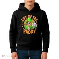 Funny St Patricks Day Life Of The Paddy Leprechaun Beer Kids Hoodie thumb 4