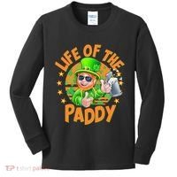 Funny St Patricks Day Life Of The Paddy Leprechaun Beer Kids Long Sleeve Shirt thumb 0