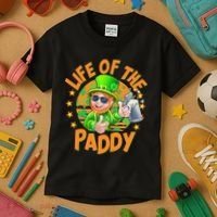 Funny St Patricks Day Life Of The Paddy Leprechaun Beer Kids T-Shirt thumb 3
