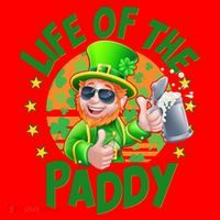 Funny St Patricks Day Life Of The Paddy Leprechaun Beer Santa Hat thumb 1