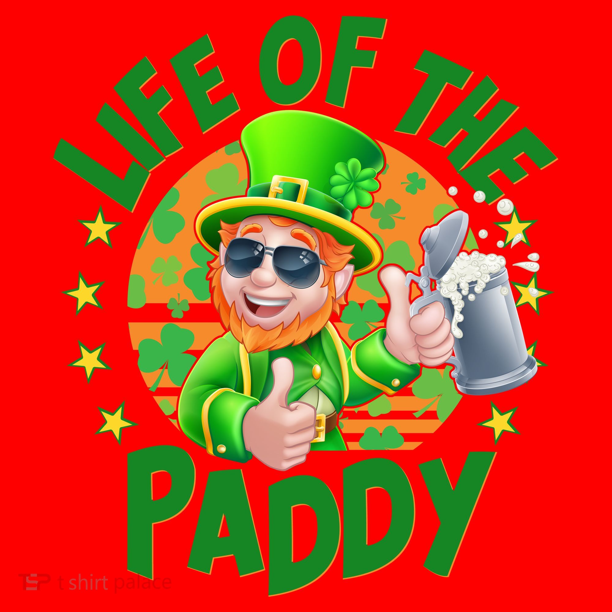 Funny St Patricks Day Life Of The Paddy Leprechaun Beer Santa Hat