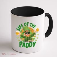 Funny St Patricks Day Life Of The Paddy Leprechaun With Beers Coffee Mug thumb 1