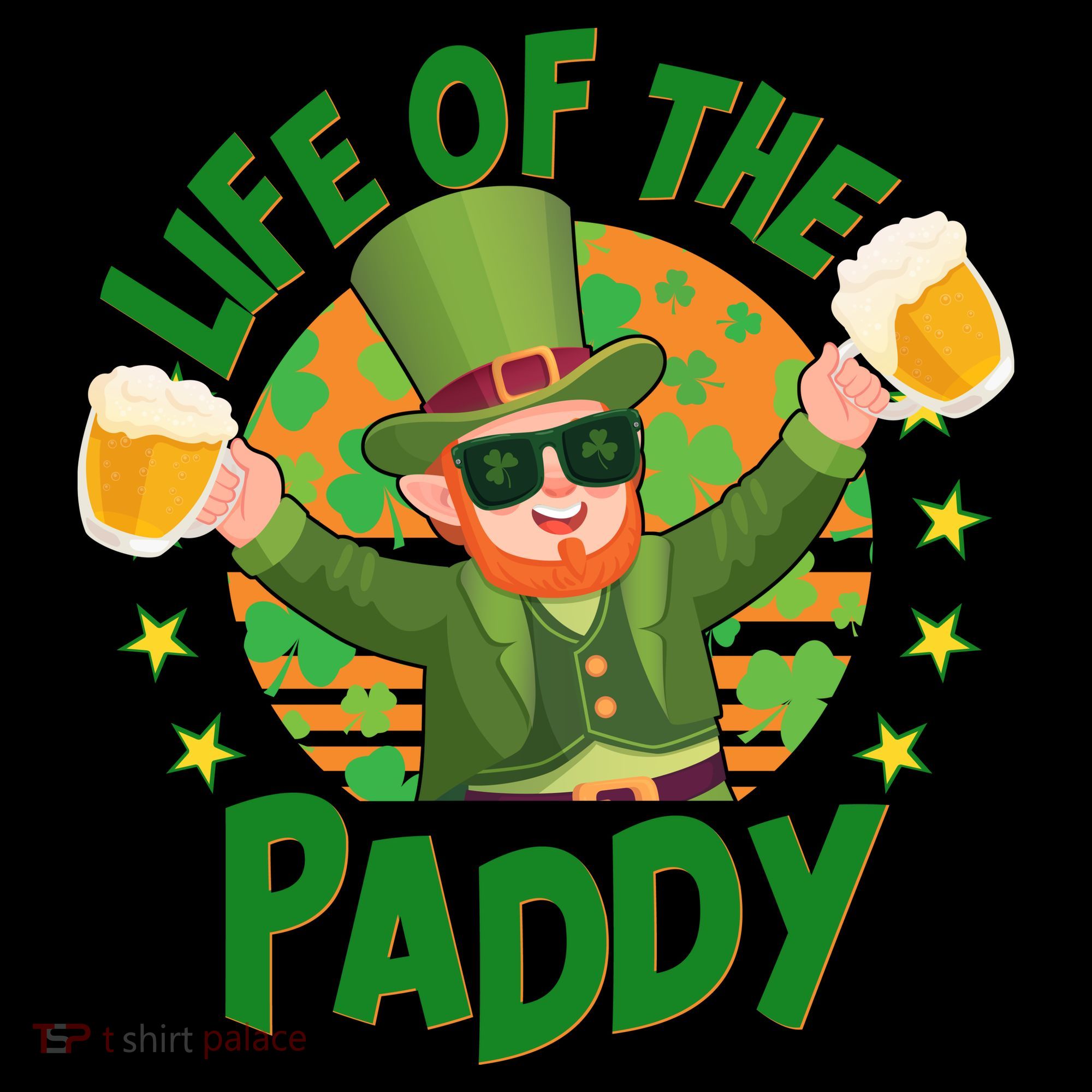Funny St Patricks Day Life Of The Paddy Leprechaun With Beers Coffee Mug
