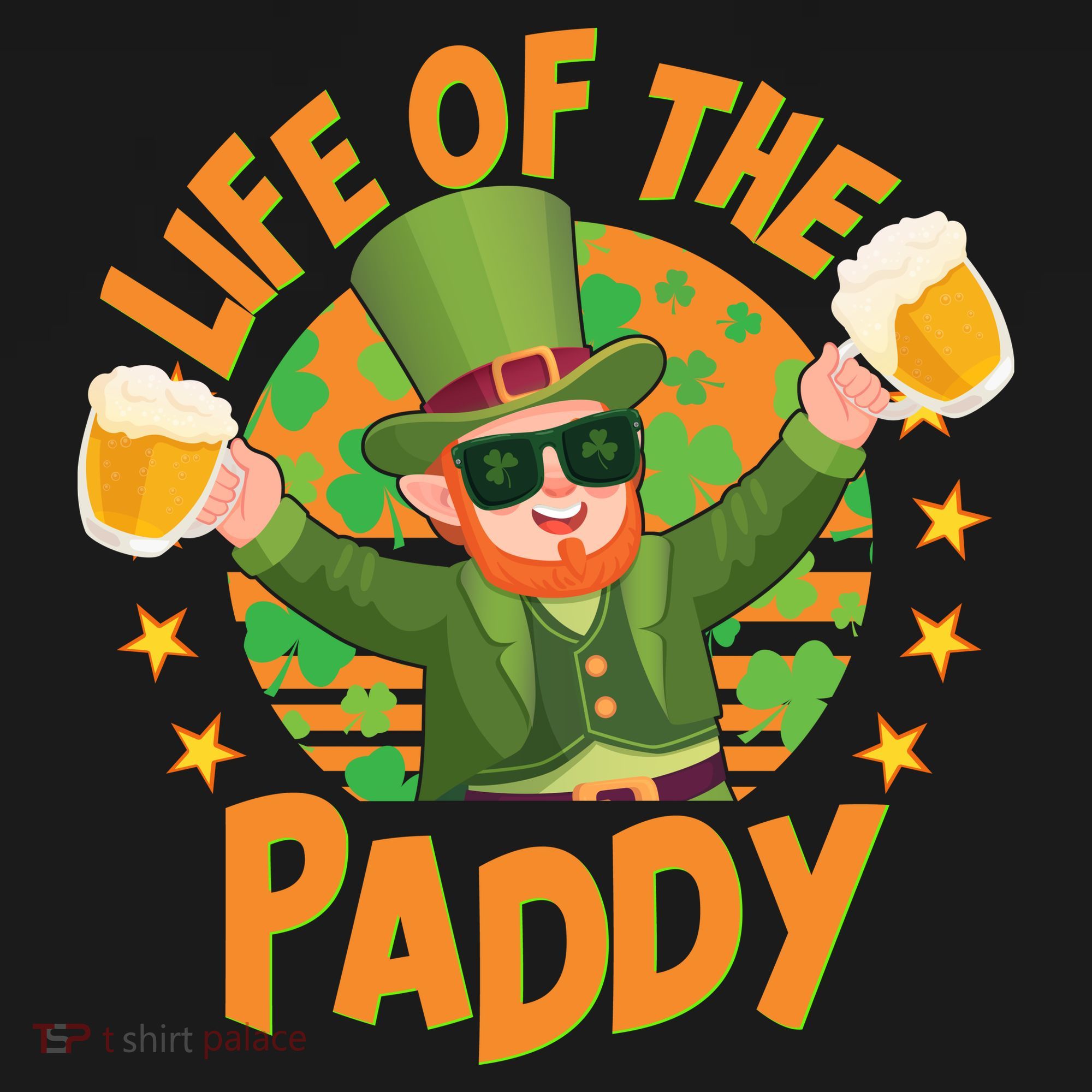 Funny St Patricks Day Life Of The Paddy Leprechaun With Beers Women's Hoodie