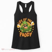 Funny St Patricks Day Life Of The Paddy Leprechaun With Beers Women's Tank Top thumb 0