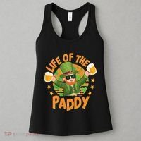 Funny St Patricks Day Life Of The Paddy Leprechaun With Beers Women's Tank Top thumb 3
