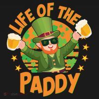 Funny St Patricks Day Life Of The Paddy Leprechaun With Beers Baby Bodysuit thumb 2