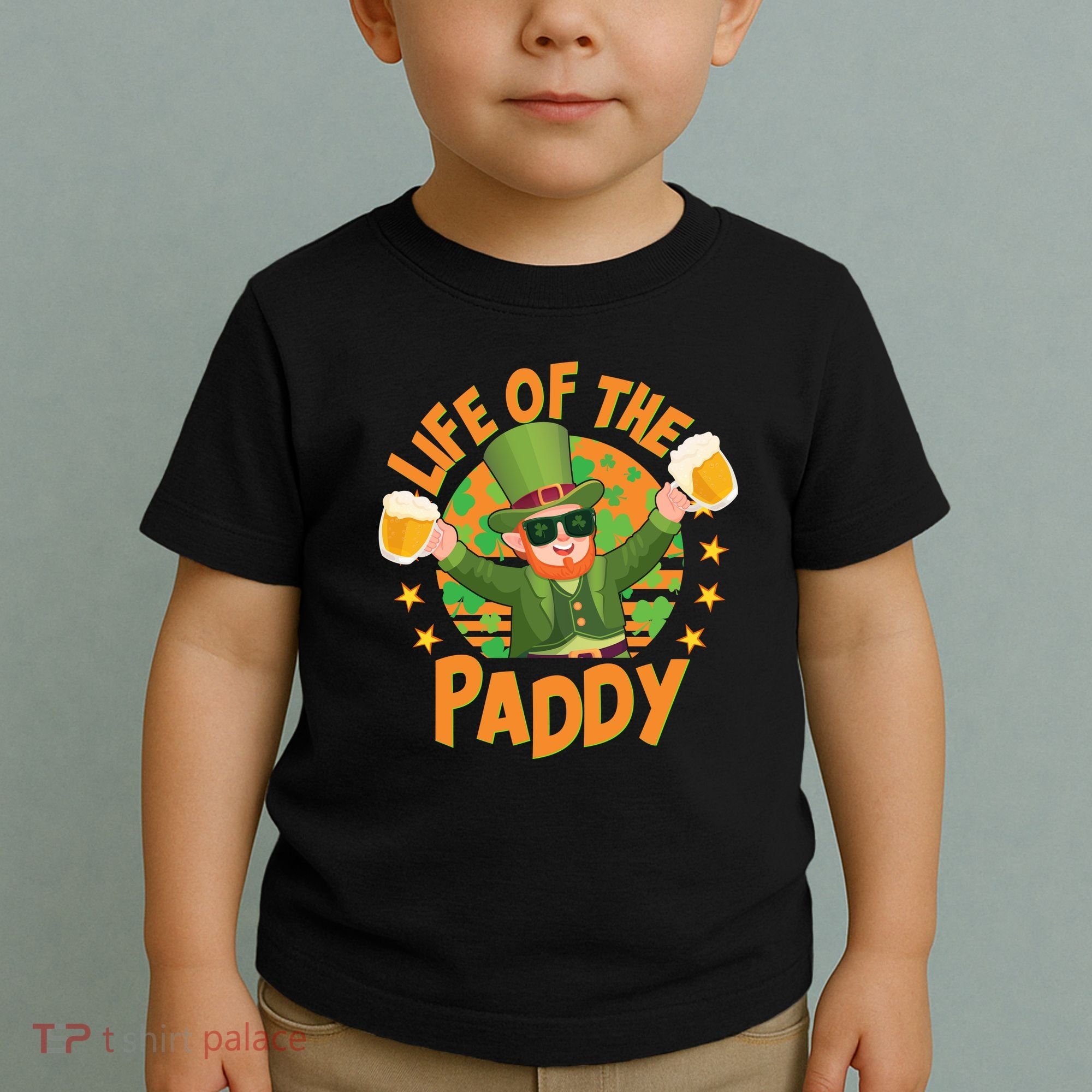 Funny St Patricks Day Life Of The Paddy Leprechaun With Beers Toddler T-Shirt