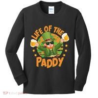 Funny St Patricks Day Life Of The Paddy Leprechaun With Beers Kids Long Sleeve Shirt thumb 0