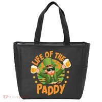 Funny St Patricks Day Life Of The Paddy Leprechaun With Beers Tote Bag thumb 0