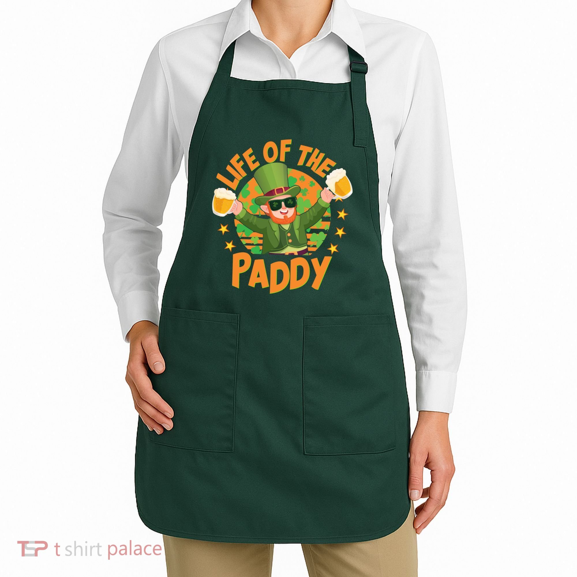 Funny St Patricks Day Life Of The Paddy Leprechaun With Beers Apron