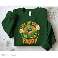 Funny St Patricks Day Life Of The Paddy Leprechaun With Beers Sweatshirt thumb 2