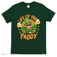 Funny St Patricks Day Life Of The Paddy Leprechaun With Beers T-Shirt thumb 0