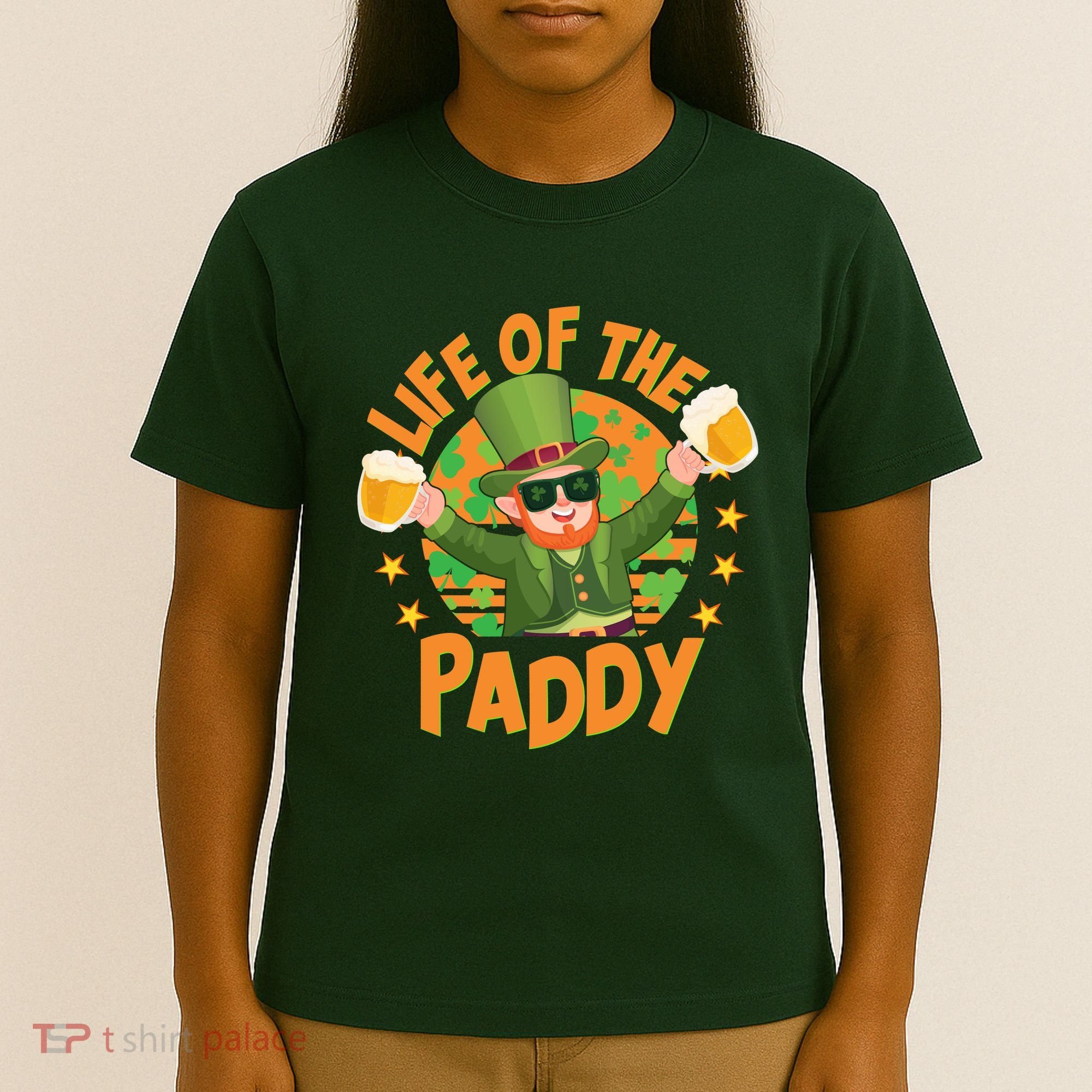 Funny St Patricks Day Life Of The Paddy Leprechaun With Beers T-Shirt