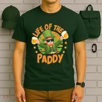 Funny St Patricks Day Life Of The Paddy Leprechaun With Beers T-Shirt thumb 6