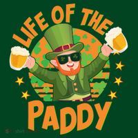 Funny St Patricks Day Life Of The Paddy Leprechaun With Beers T-Shirt thumb 7