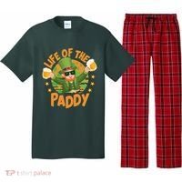 Funny St Patricks Day Life Of The Paddy Leprechaun With Beers Pajama Set thumb 0