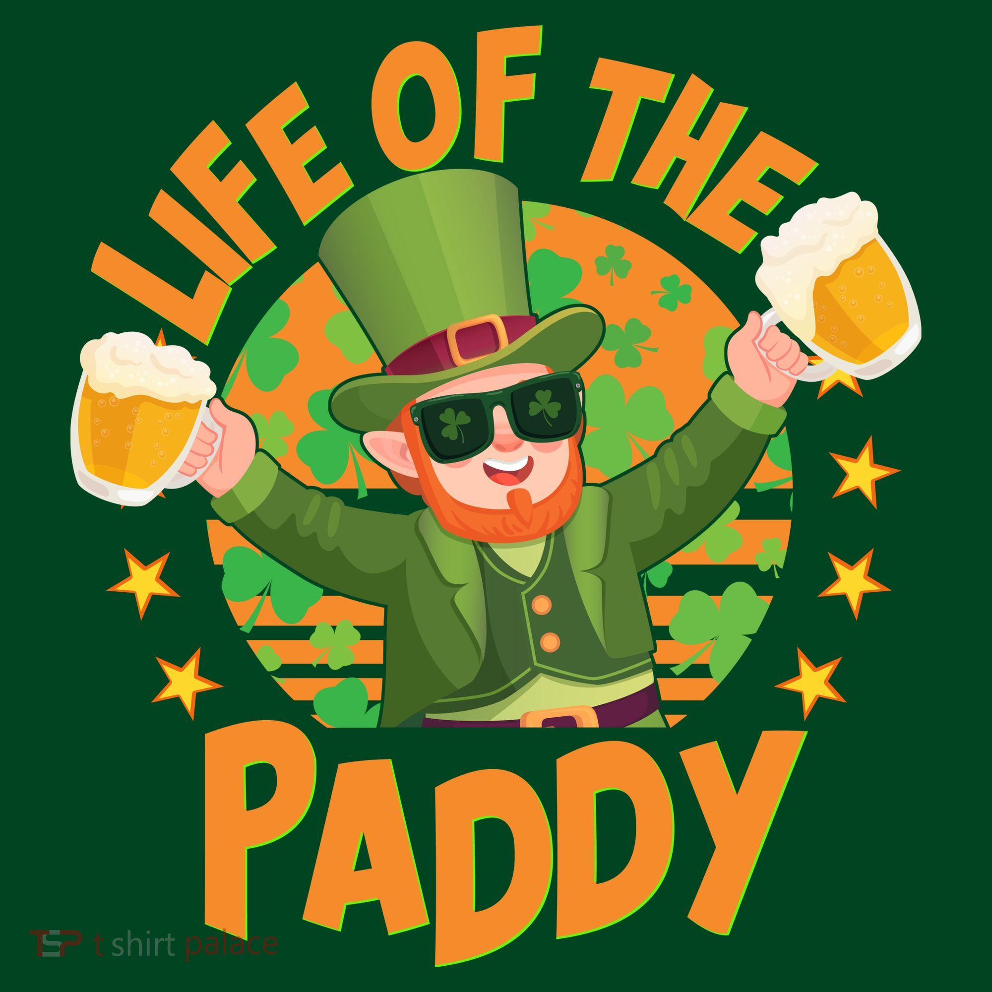 Funny St Patricks Day Life Of The Paddy Leprechaun With Beers Pajama Set
