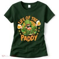 Funny St Patricks Day Life Of The Paddy Leprechaun With Beers Women's T-Shirt thumb 0