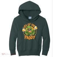 Funny St Patricks Day Life Of The Paddy Leprechaun With Beers Kids Hoodie thumb 0