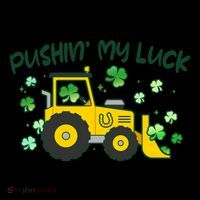 Funny St Patricks Day Pushin My Luck Bulldozer Coffee Mug thumb 5
