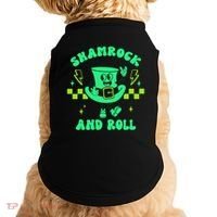 Funny St Patricks Day Shamrock and Roll Doggie Tank thumb 0