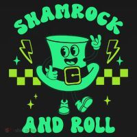 Funny St Patricks Day Shamrock and Roll Backpack thumb 2
