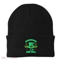 Funny St Patricks Day Shamrock and Roll Beanie thumb 0