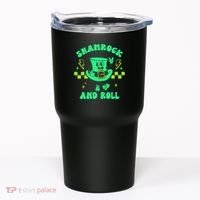 Funny St Patricks Day Shamrock and Roll Tumbler thumb 0