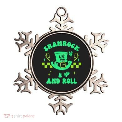 Funny St Patricks Day Shamrock and Roll Ornament