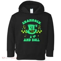 Funny St Patricks Day Shamrock and Roll Toddler Hoodie thumb 0