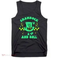 Funny St Patricks Day Shamrock and Roll Tank Top thumb 0