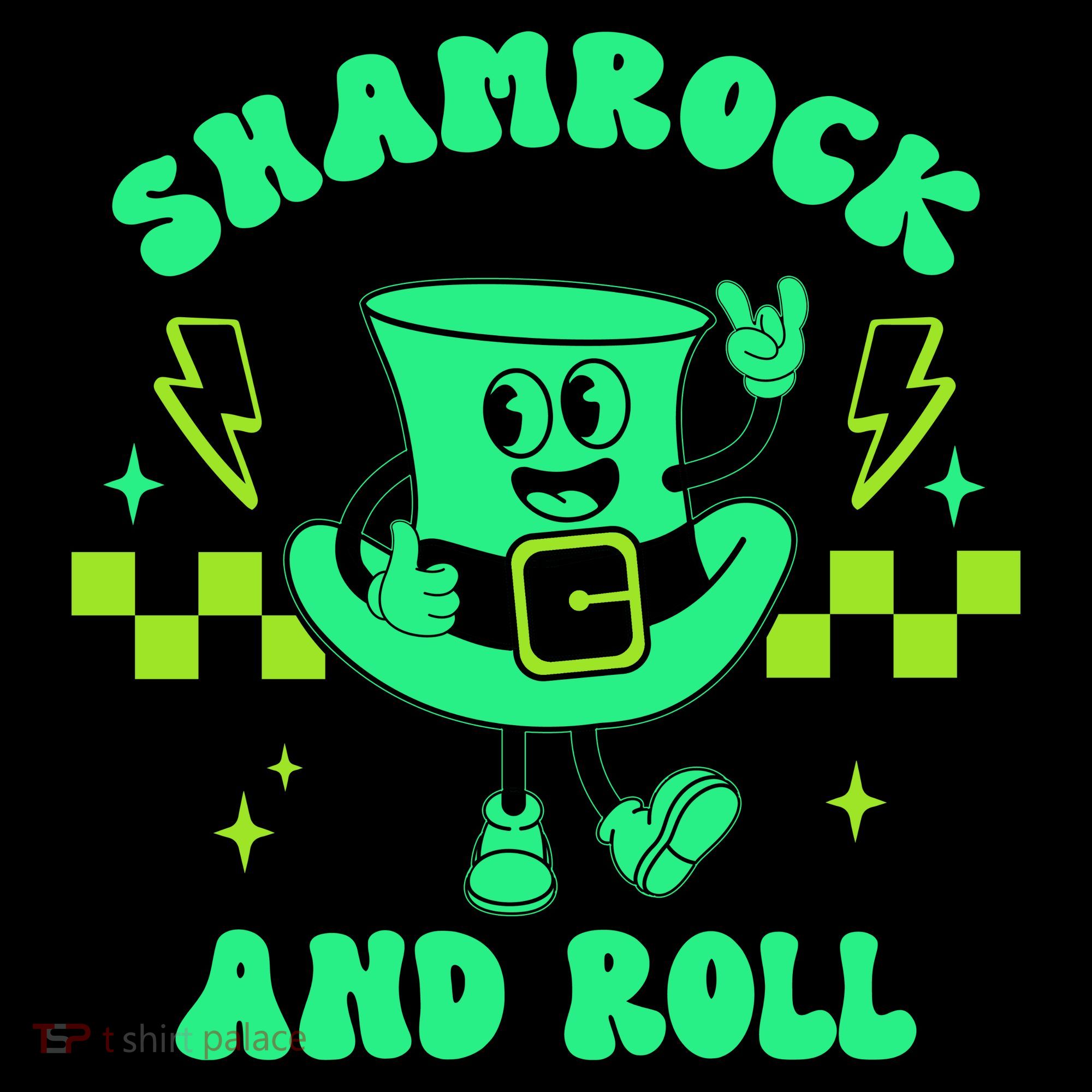 Funny St Patricks Day Shamrock and Roll Tank Top
