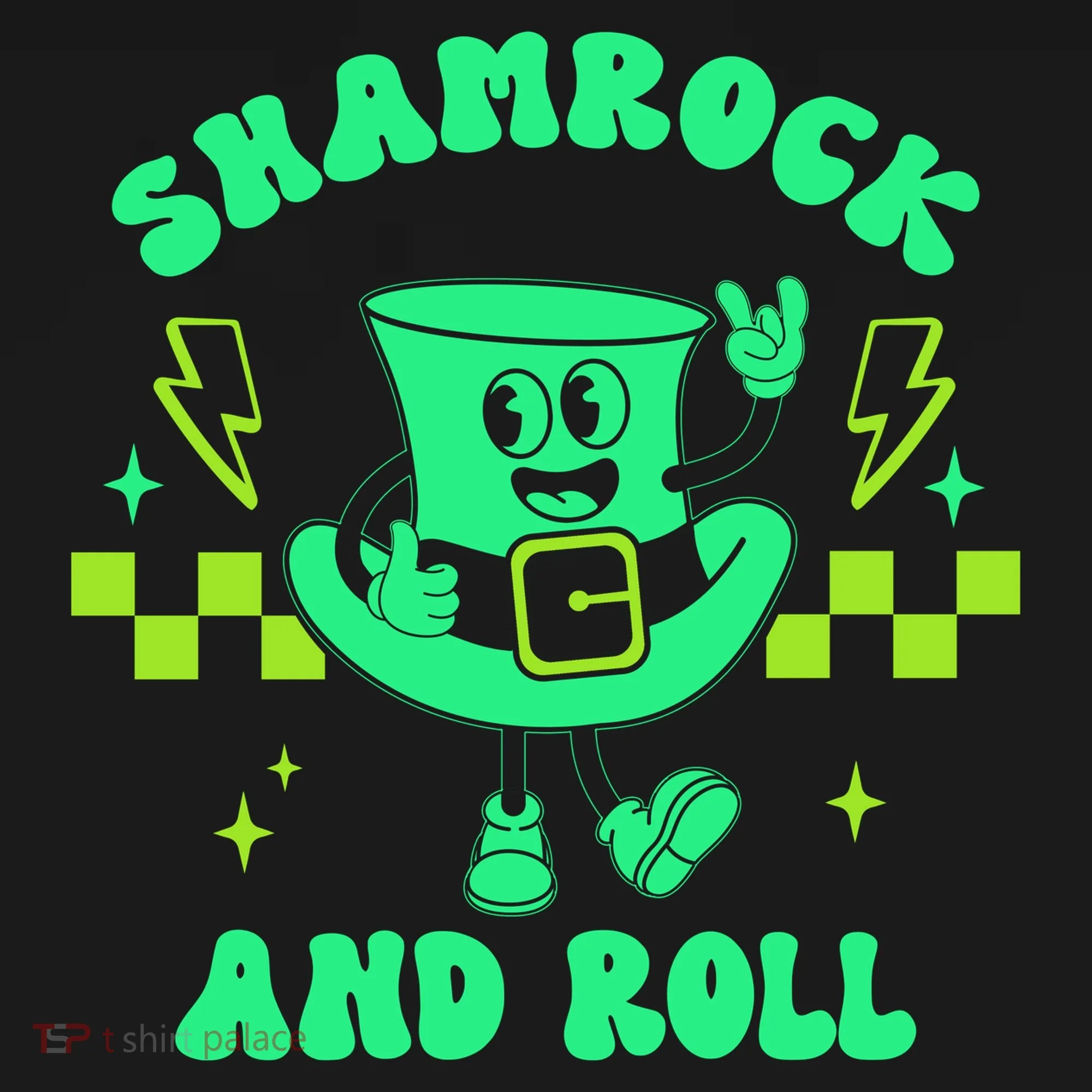 Funny St Patricks Day Shamrock and Roll Tank Top