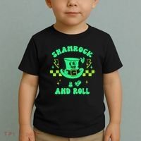 Funny St Patricks Day Shamrock and Roll Toddler T-Shirt thumb 2