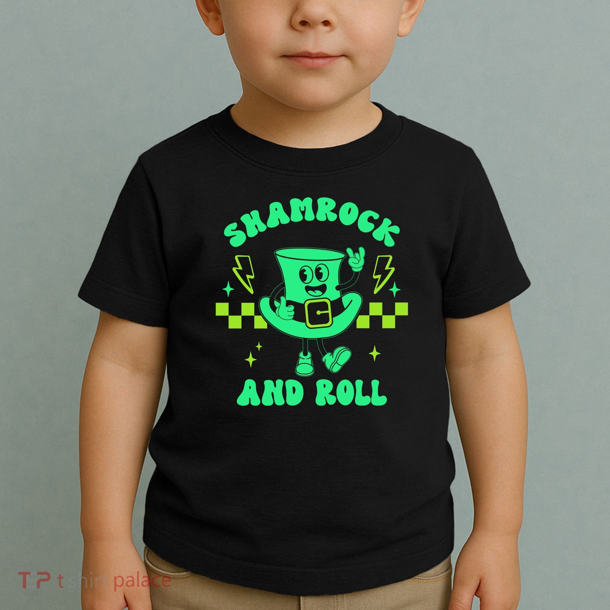 Funny St Patricks Day Shamrock and Roll Toddler T-Shirt