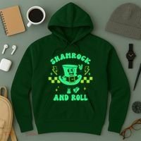 Funny St Patricks Day Shamrock and Roll Hoodie thumb 3