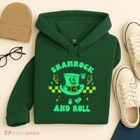 Funny St Patricks Day Shamrock and Roll Hoodie thumb 4