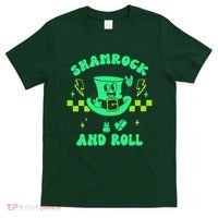 Funny St Patricks Day Shamrock and Roll T-Shirt thumb 0