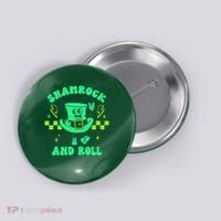 Funny St Patricks Day Shamrock and Roll Button thumb 0