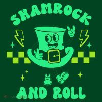 Funny St Patricks Day Shamrock and Roll Coaster thumb 2